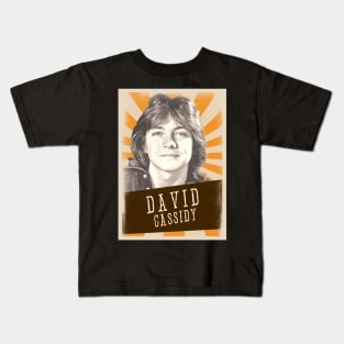 Vintage Aesthetic David Cassidy 80s Kids T-Shirt